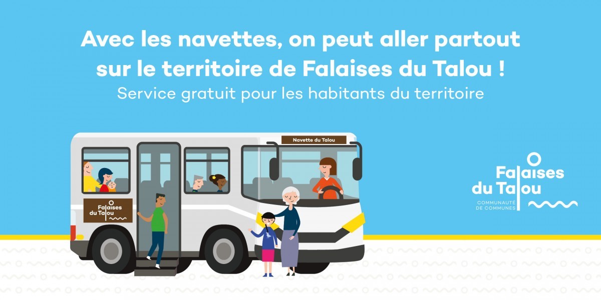 Avec les navettes du Talou, on peut aller partout ! Avec les navettes du Talou, on peut aller partout !