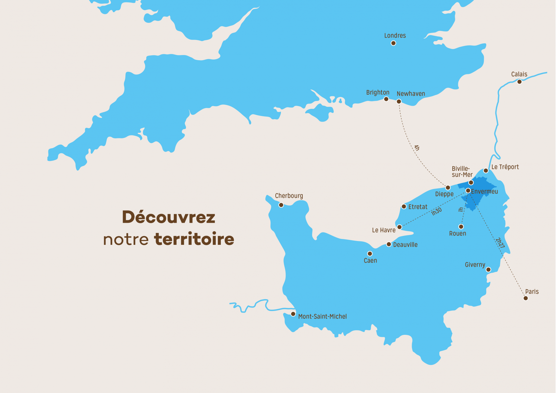 Carte situation de Falaises du Talou en Nomrnadie