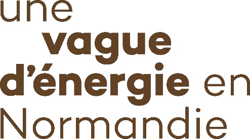 Slogan "une vague d'énergie en Normandie"