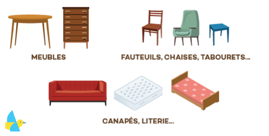 déchets meubles acceptés en déchetterie